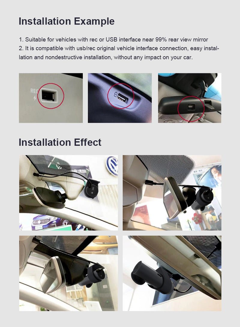 HD Night Vision WIFI Dual Lens Car Dash Cam - MotorMint