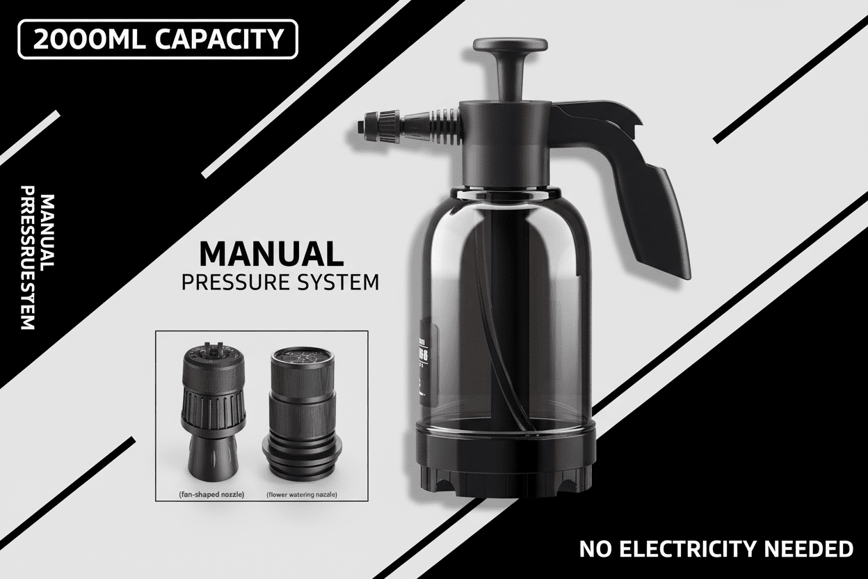 Manual Pressure Foam Sprayer for Cars - MotorMint